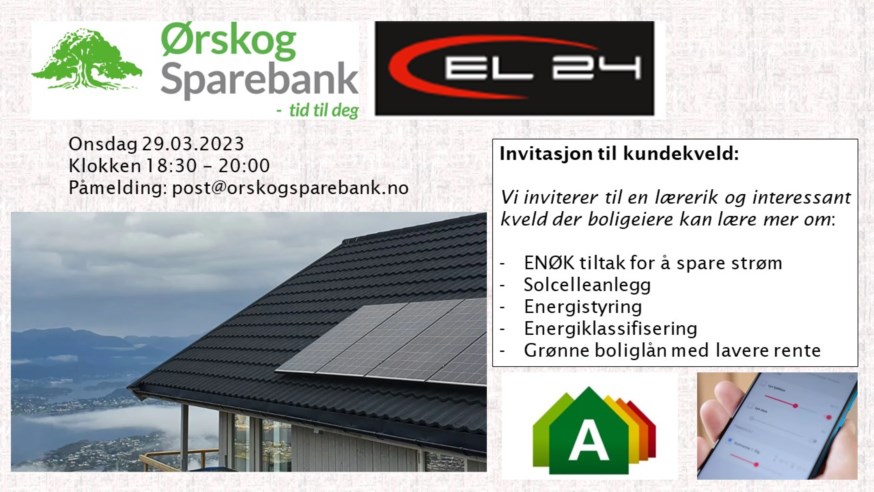 Invitasjon til kundekveld enøk