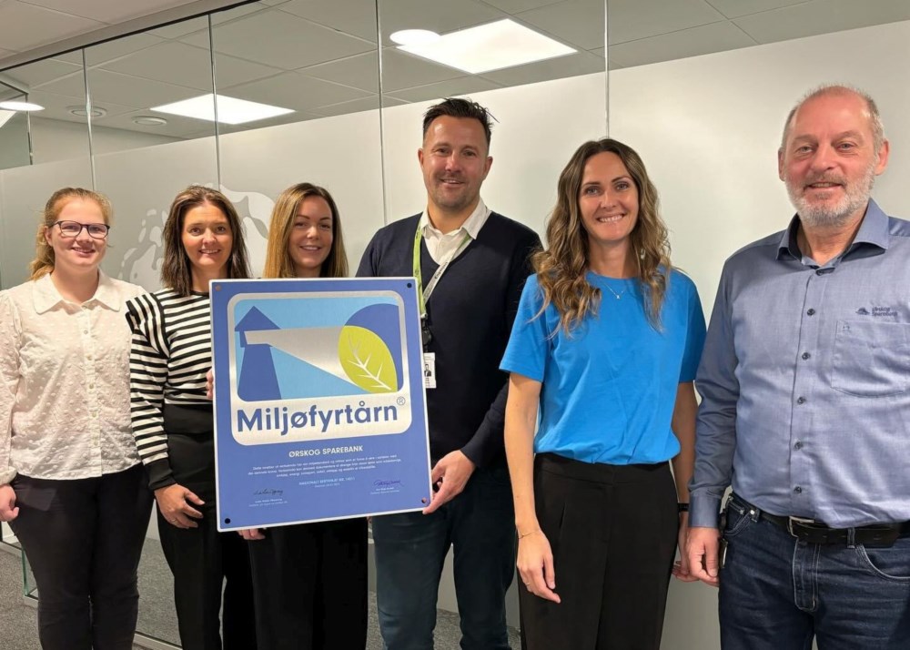 Ansatte med miljøfyrtårnskilt