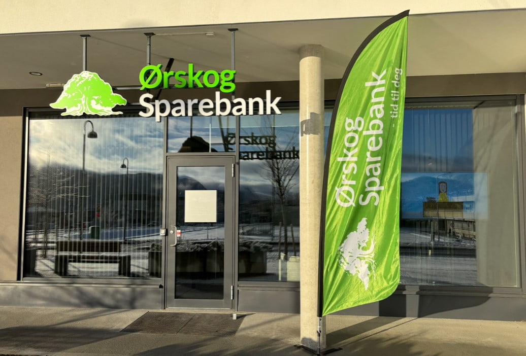 Fasade på Moa Rådgivningskontor - Ørskog Sparebank